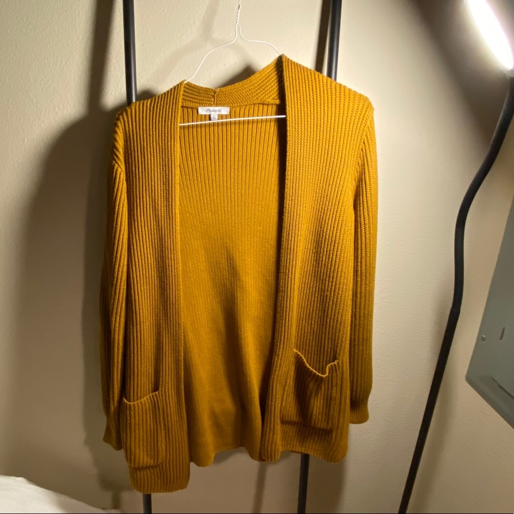 Mustard madewell cardigan
